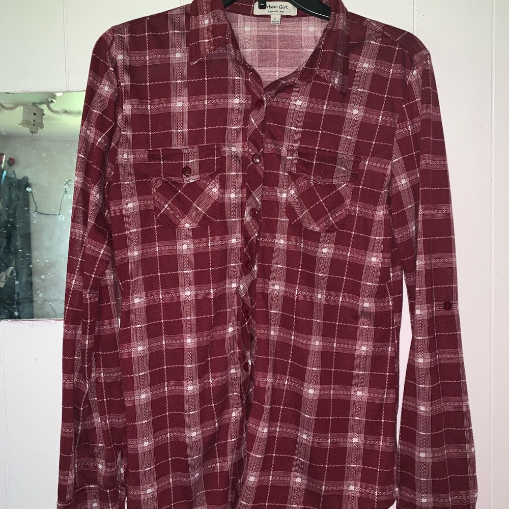 Plaid top